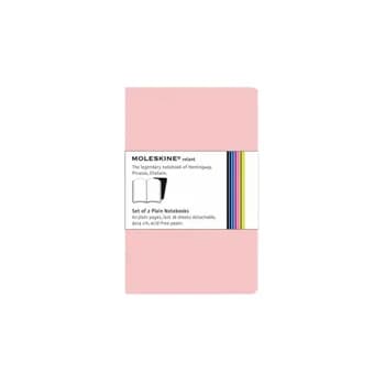 Moleskine Caderno de Bolso Pautado Rosa Pack 2 Un.