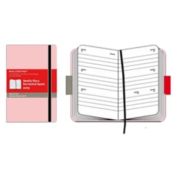 Moleskine Caderno Pautado Rosa Pack 2 Un.