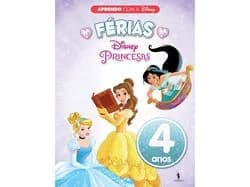 livro aprendo com a disney férias princesas 4 anos