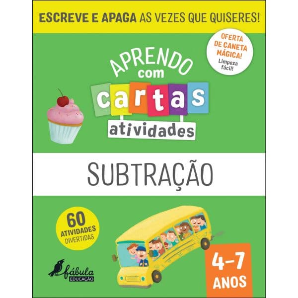Aprendo com Cartas: Atividades - Subtração 4-7 Anos