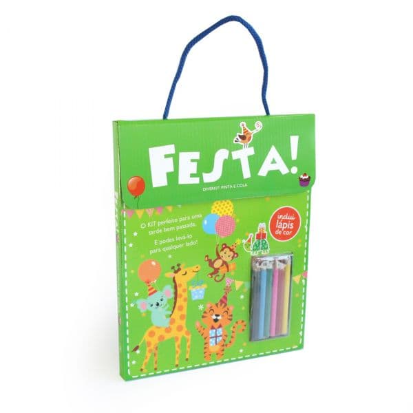 Europrice Livro Diverkit: Pinta e Cola - Festa! - CO7172-B