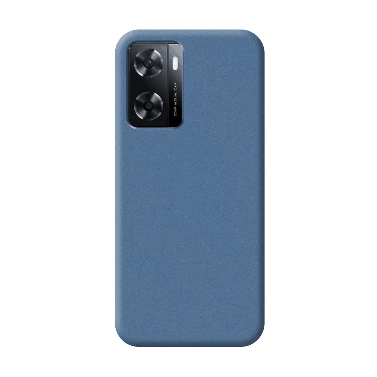 Capa Silicone Líquido Oppo A57/ A57S/ A77 Blue