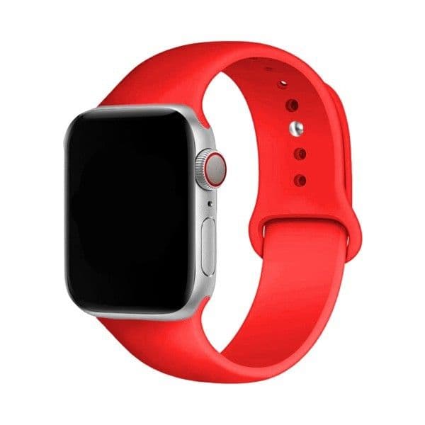 Bracelete Apple Watch (38/ 40/ 41 mm) Silicone Red