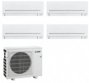 Sistema Multisplit Mitsubishi Electric 4x1 – Conforto Total para 3 Quartos e Sala de 45m²