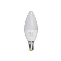 Ecolux - Lampada Chama ALBA E14 7W 6000K EC3339