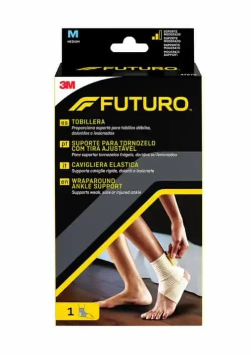 3M Futuro Suporte para Tornozelo com Tira Ajustável Médio 1 Unidade
