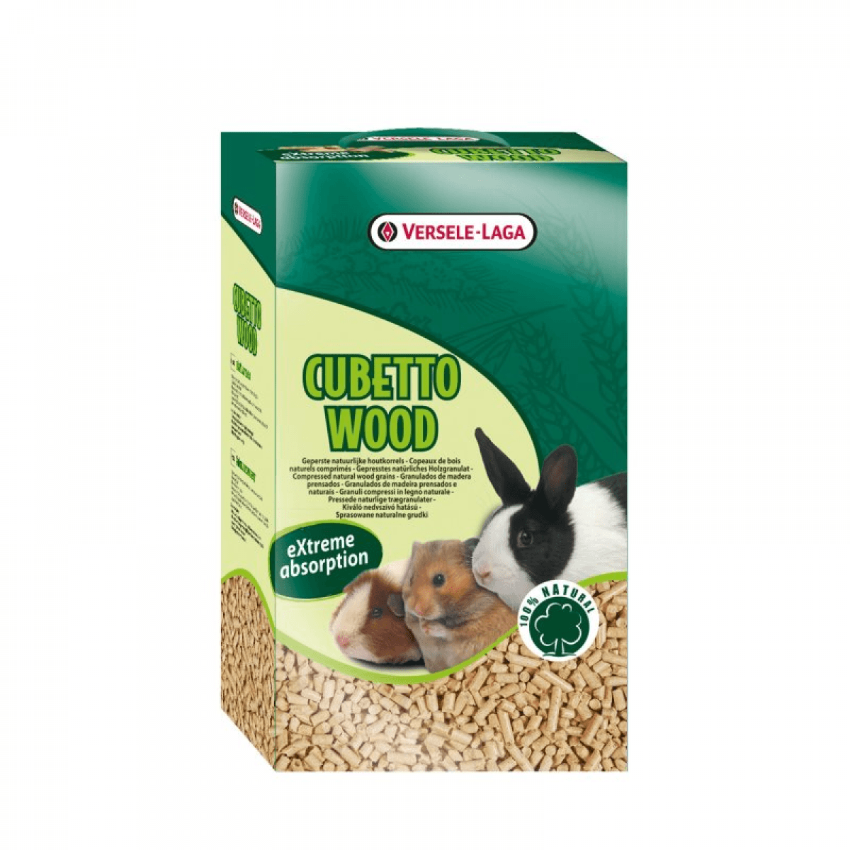 Versele Laga Cubetto Wood Madeira Natural Prensada 7Kg