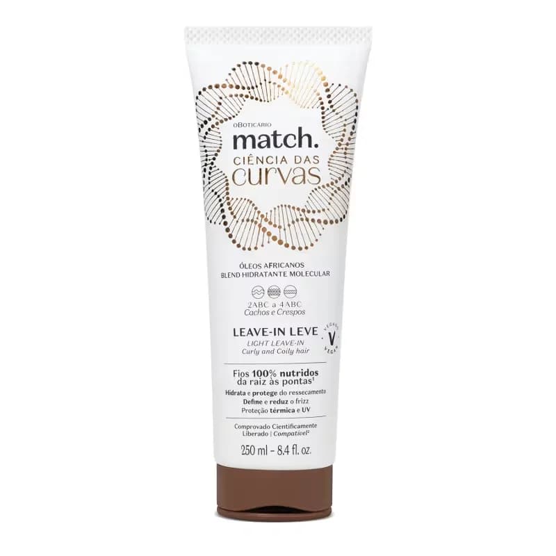 Match Ciência das Curvas Leave-In 250ml O Boticário