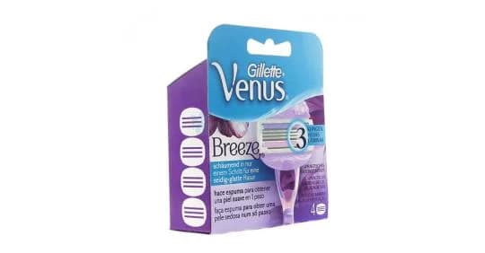 Gillette Venus Breeze Recarga de Lâminas 4 Unidades