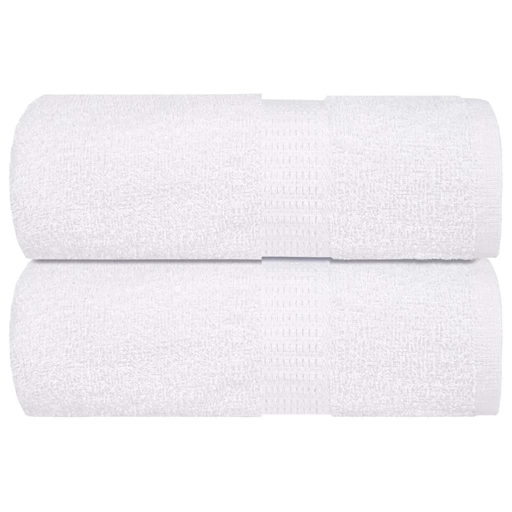vidaXL Toalhas de Bidé 2 Peças 30x50 cm 360 Gsm 100% Algodão Branco - 3840349146