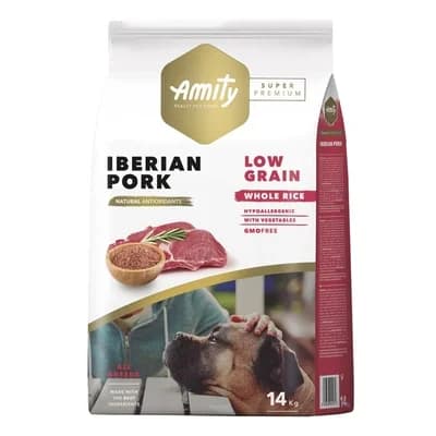 Amity Super Premium Low Grain Adult Iberian Pork 14Kg