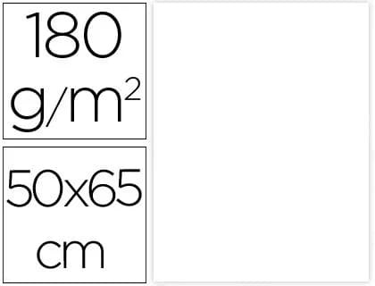 Liderpapel Cartolina 50X65cm 180Grs 25un. Branca- CX60