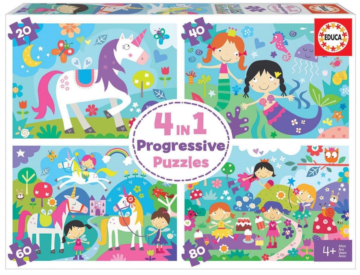 Educa Puzzle Progressivo - Mundo da Fantasia - 18905