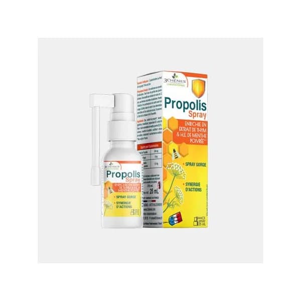 3 Chênes Propolis Spray Gorge 25ml