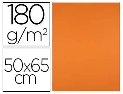 Cartolina 50X65cm 180Grs 25un. Laranja - CX65