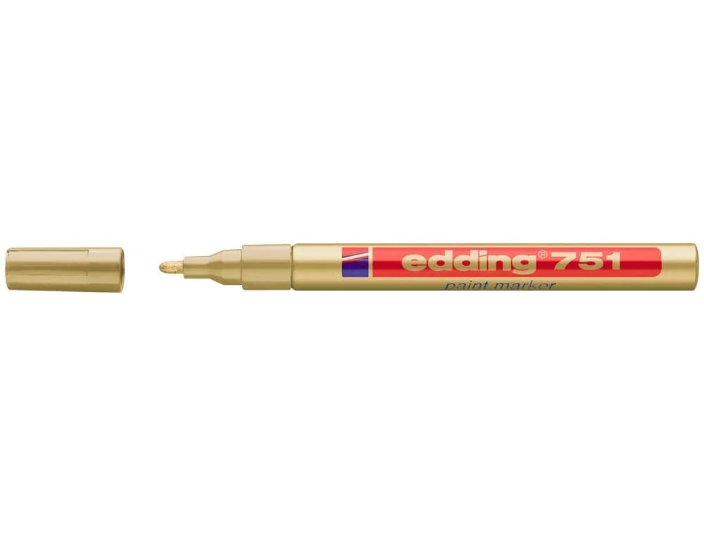 Edding 10 un. Marcadores Permanentes 751 1-2 mm Gold - 751-53