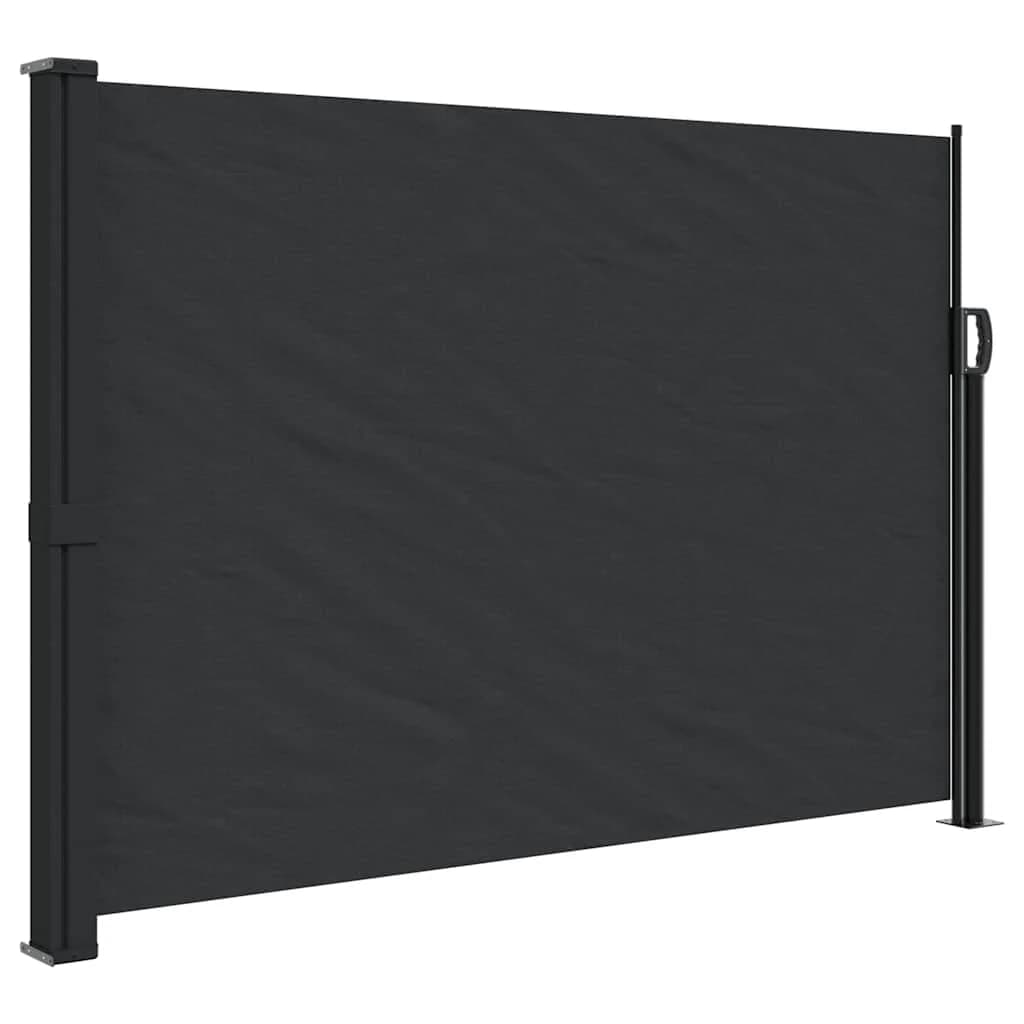 vidaXL Toldo Lateral Retrátil 140x300 cm Preto - 3431568509