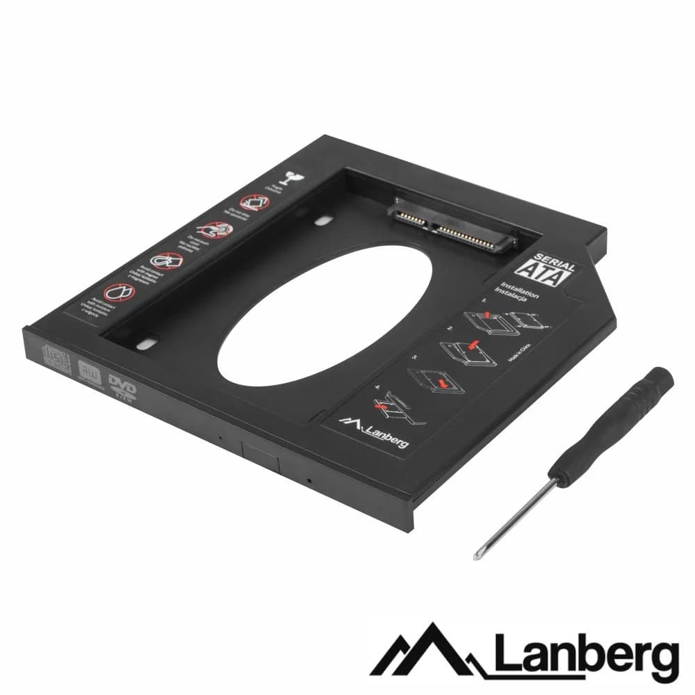 Lanberg Adaptador Caddy 2.5" SLIM 9.5mm