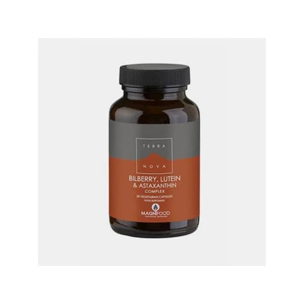 Terra Nova Bilberry, Lutein & Astaxanthin Complex 50 Cápsulas