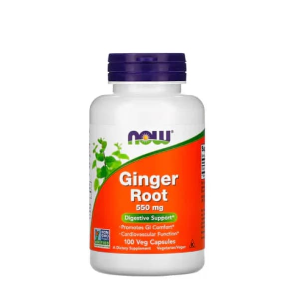 Now Ginger Root 550mg 100 Cápsulas