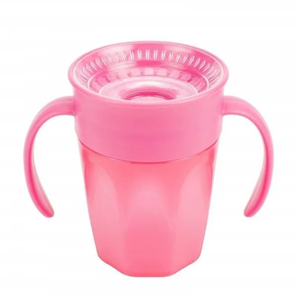 Dr. Browns Cheers 360 Copo Sem Bocal 6m+ Rosa 200ml