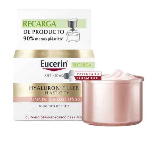 Eucerin Hyaluron Filler + Elasticity Rosé Creme de Dia SPF30 Recarga 50ml