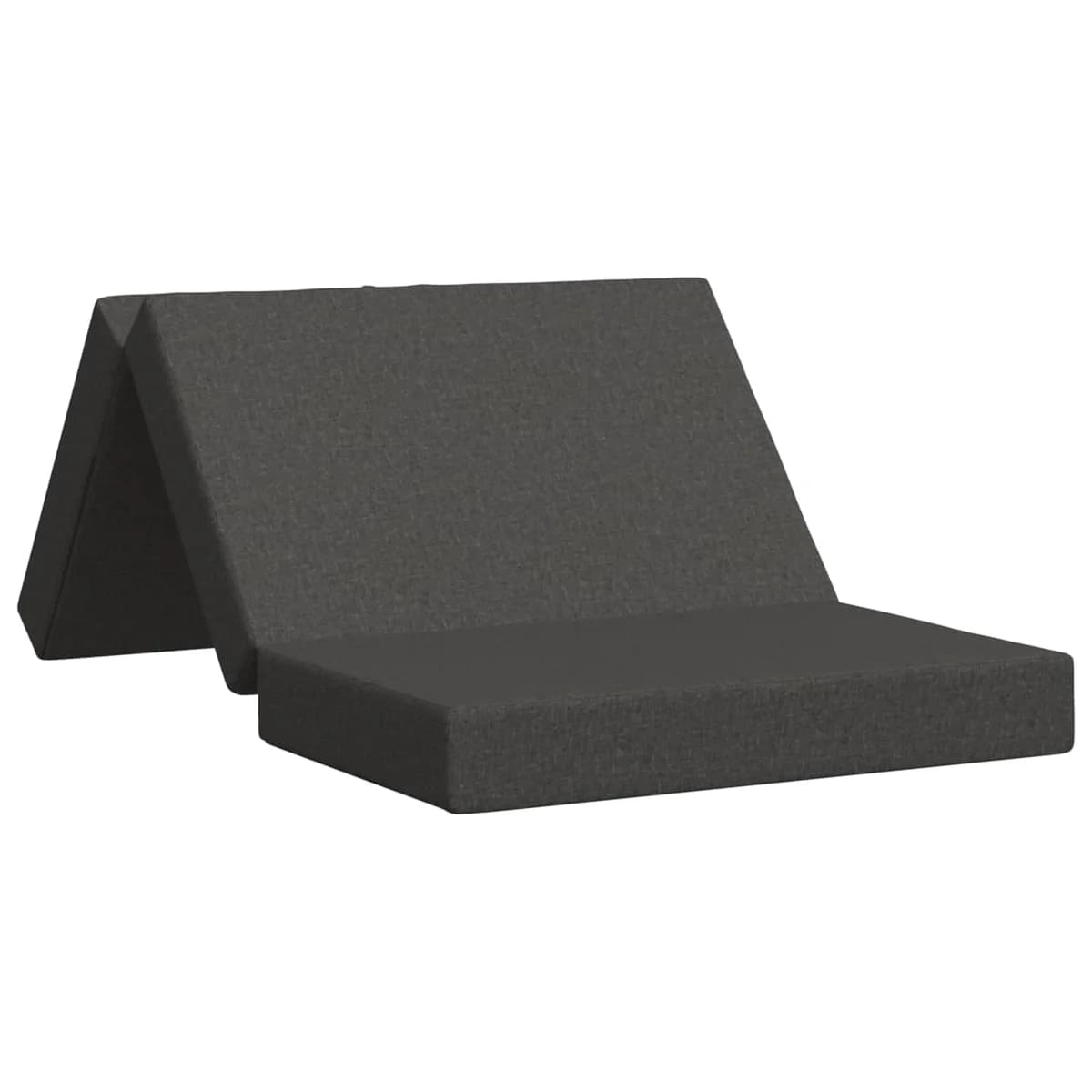 vidaXL Sofá Cama Dobrável 100 x 67 x 45 cm Cinzento-Escuro