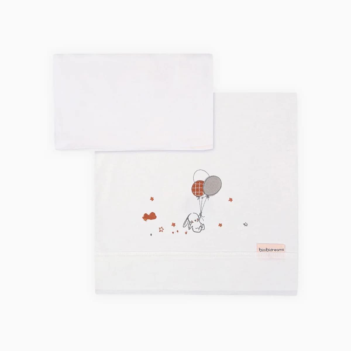 Pirulos Lençóis Punto Jolie Branco/lino 80x50