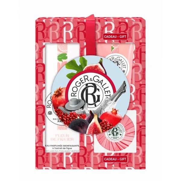 Roger & Gallet Rose Água Perfumada 100ml + Sabonete 50g + 3 Pastilhas Efervescente de Banho 2023 Coffret