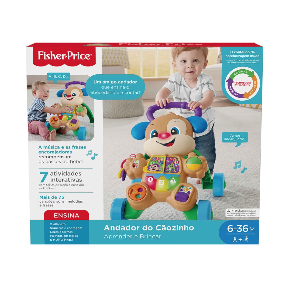 Fisher Price - Andador do Cãozinho 12M+
