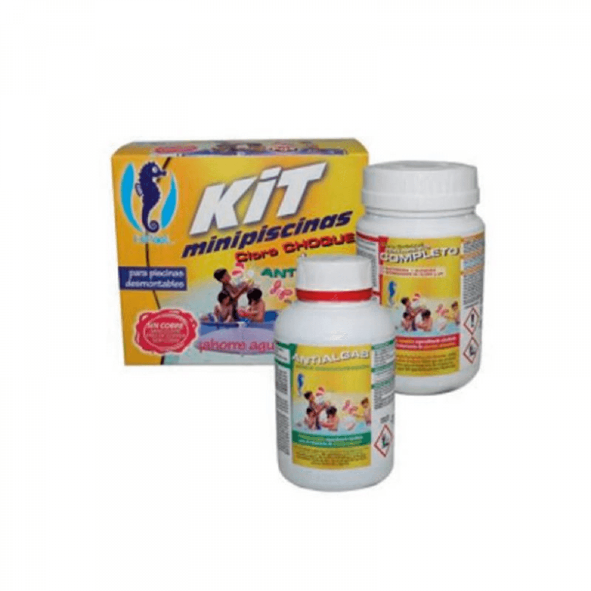HIPOOL PISCINAS Kit Mini Piscina Cloro 500g + Algicida 500ml
