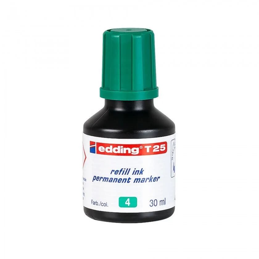 Edding Tinta p/ Recarga Marcadores Permanentes T25 Verde 30ml