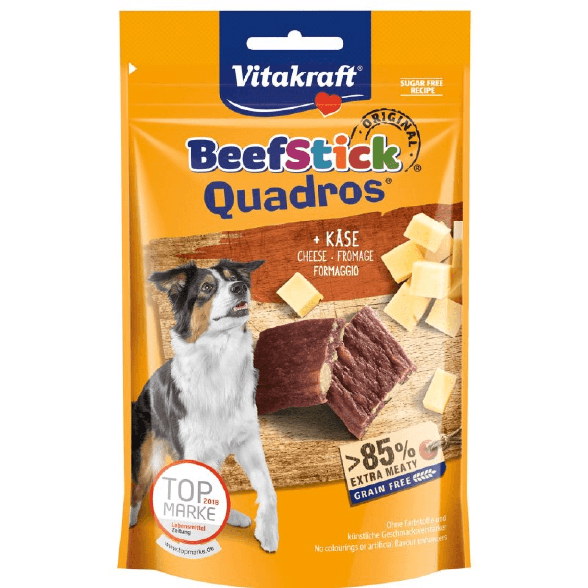 Vitakraft Beef Stick Quadros Queijo 70Gr