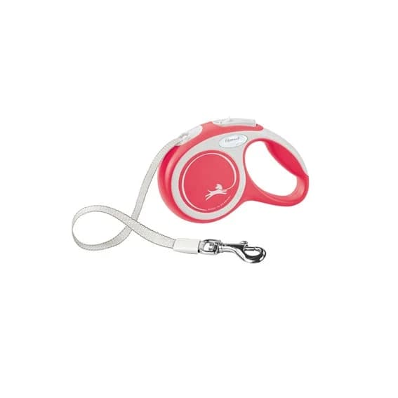 Flexi Trela de Rodadura New Comfort 5 Metros Rojo/blanco 829755