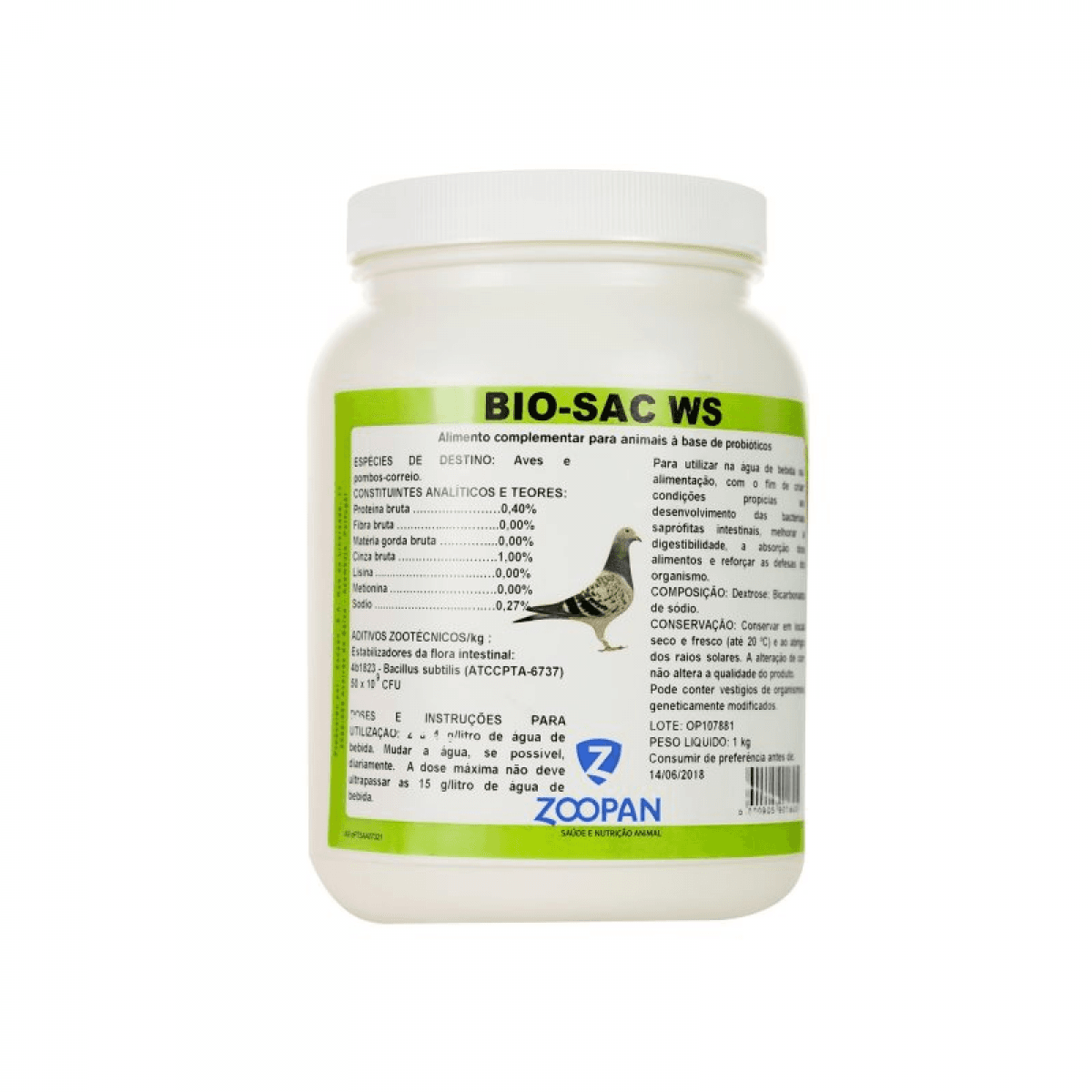 Zoopan Bio Sac WS Aves 1Kg