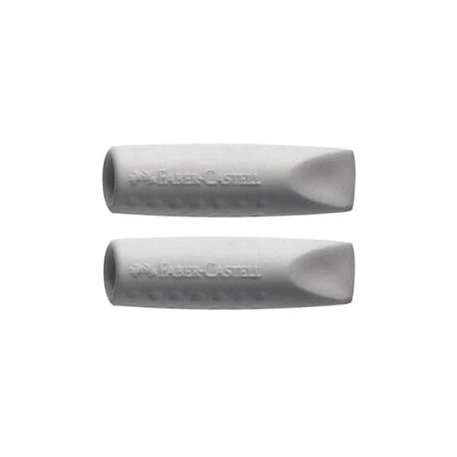 Faber-Castell Borracha Ponta Lápis Grip 2001 Cinza 2un