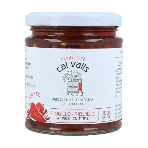 Cal Valls Pimento de Piquillo em Tiras Biológico 185g