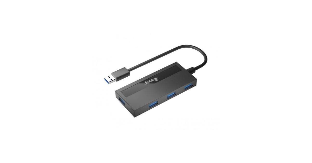 Aisens Hub usb 3.0 de Alumínio (cinza) - A106-0507