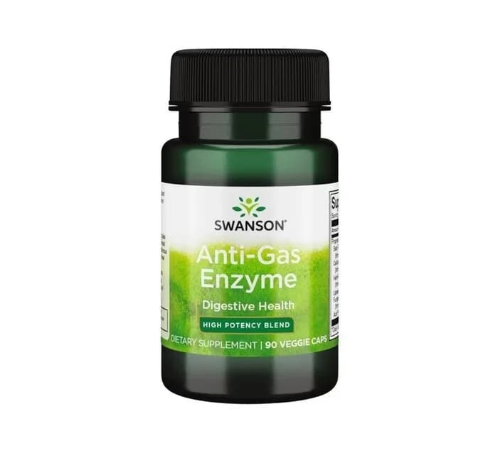 Swanson Anti-Gas Enzyme 90 Cápsulas Vegetais
