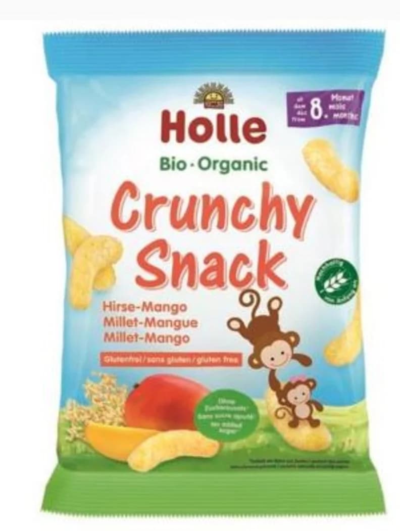 Holle Bio Snacks Crocantes Milho e Manga 8M 25g