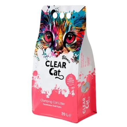Clear Cat Blanco Litter Baby Powder Talco 5 L