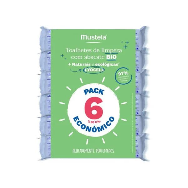 Mustela Toalhetes Limpeza 6x60 Unidades