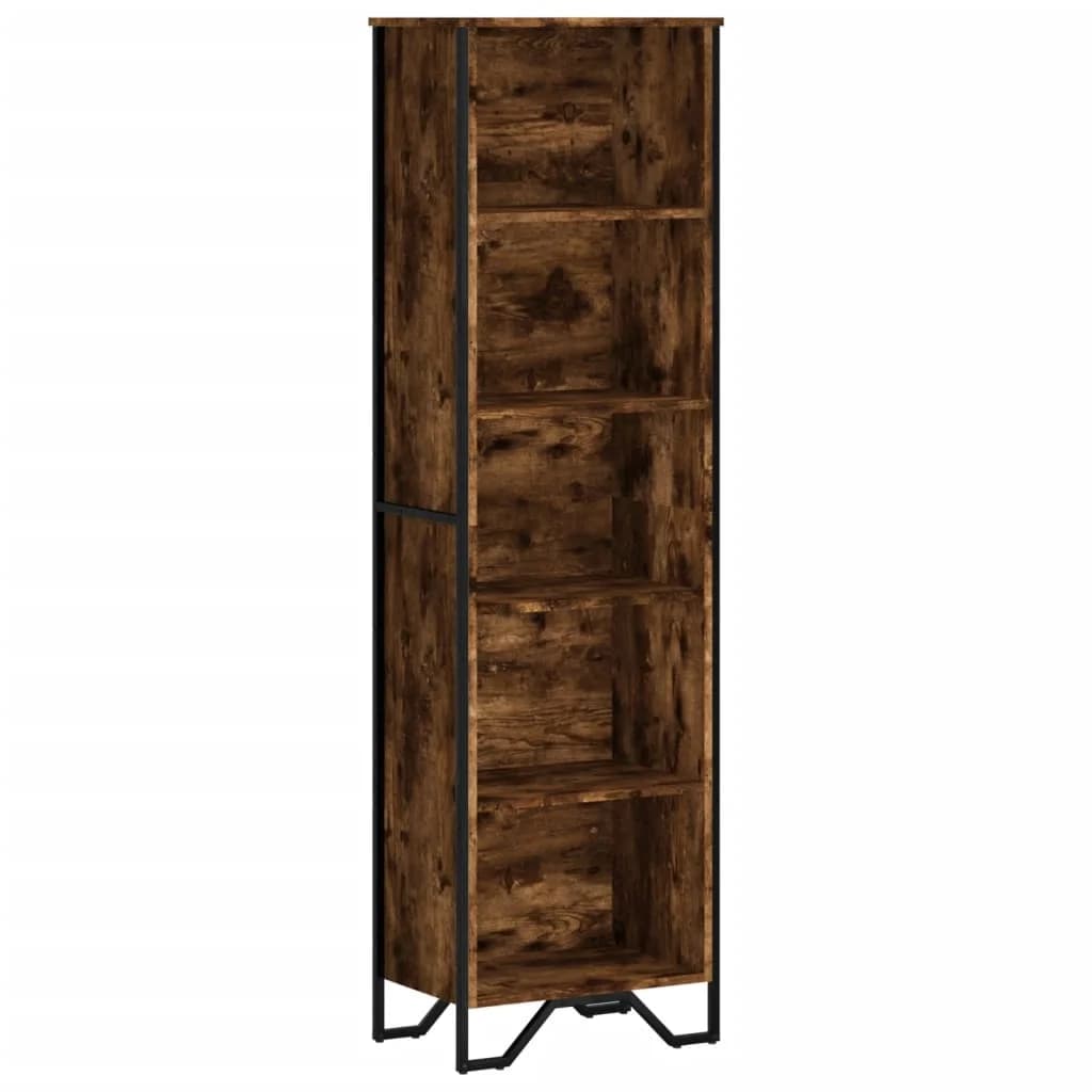 vidaXL Estante 50x31x169 cm Derivados de Madeira Carvalho Fumado - 1969835214