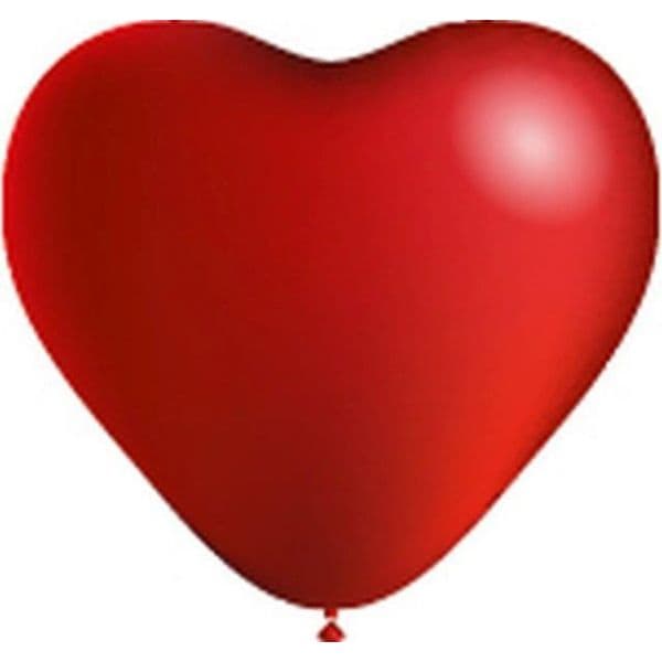 Xiz Party Supplies Pack 100 Balões Coração 26cm Vermelho - 013009707