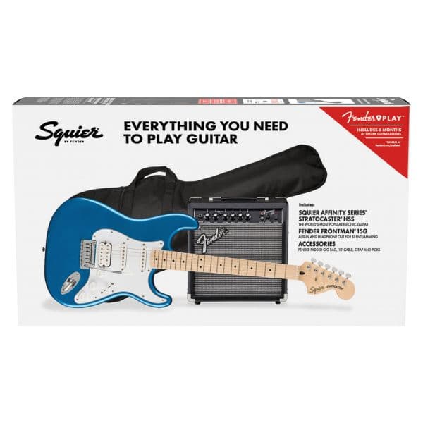 Fender Squier Guitarra Elétrica Stratocaster Affinity HSS Lake Placid Blue