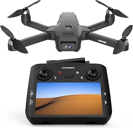 Drone Karuisrc K600 GPS 1080p HD – Motores Brushless, Câmera Dupla, 500m Alcance, 18min Voo