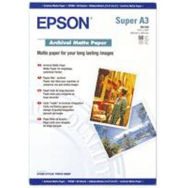 Epson Papel Foto A3+ 50 Fls Archival Mat