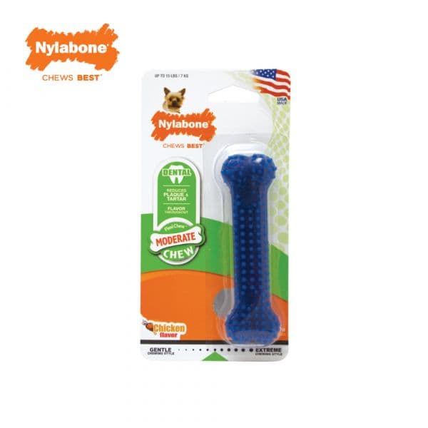 Nylabone Brinquedo Cão Osso Moderate Dental Chew S até 11Kg
