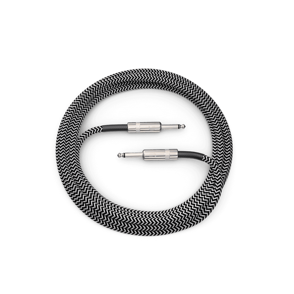 Daddario Custom Series Braided Instrument Cable, Grey, 4,5m - BimotorDJ