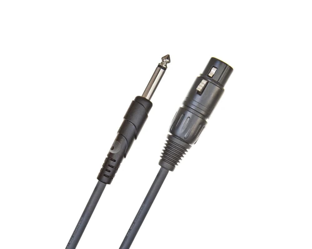 Daddario PW-CGMIC-25 Classic Series Unb. Microphone Cable, 1/4 to XLR F 7.5m - BimotorDJ